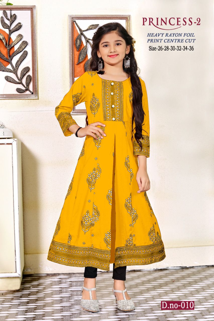 Banwery Princess V 2 Wholesale Girls Kids Kurti Collection
